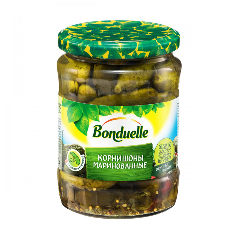 Корнишоны маринованные Bonduele 580мл