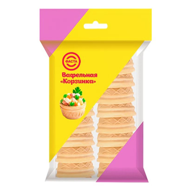 Тарталетки "Фастa"   ваф.  38г *16  "Корзинка" (круглые)