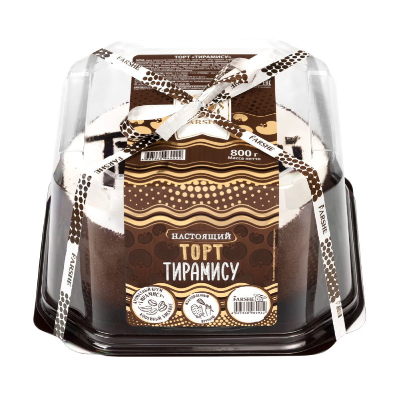 Торт 0,8 кг Фарше "Тирамису"