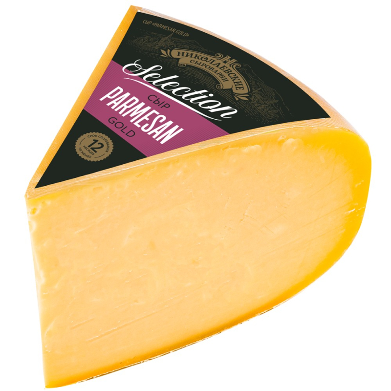 Сыр Parmesan Gold м.д.ж.в с.в.40,0% 1/8 цилиндра весовой 1 кг Сыры Кубани [м]