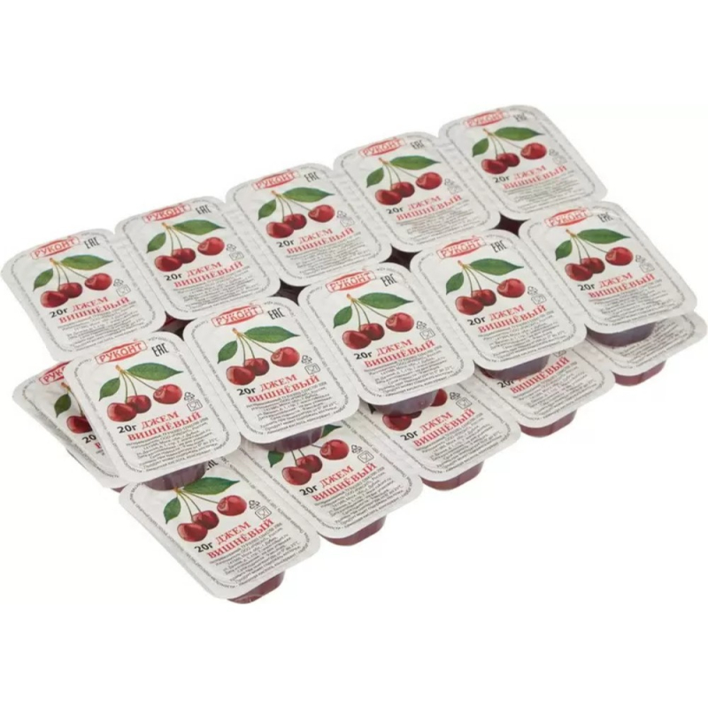 Джем вишневый 2,8 кг/кор (140 шт х 20 г) Руконт (для Мантеры)