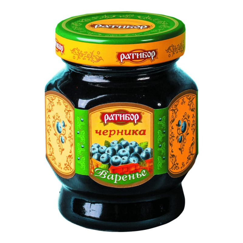 Варенье 360 гр Ратибор Черника ст/б
