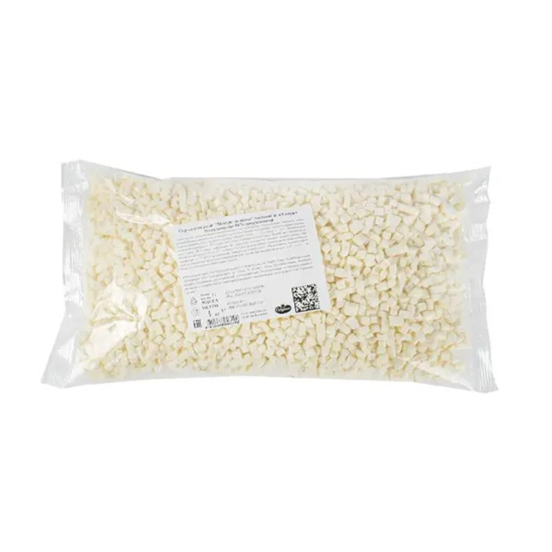 Сыр Моцарелла кубик, белково-жировой продукт м.д.ж. 50% фасовка 1кг 1*8 кг (для Мантера)