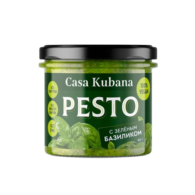 Соус 90г Casa Kubana Песто с зеленым базиликом" ст/б
