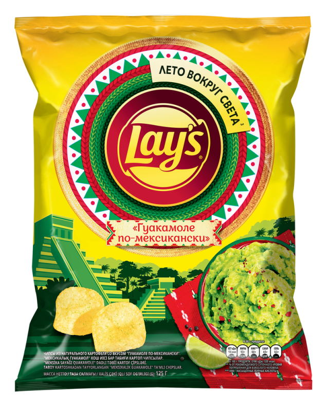 Чипсы гуакамоле по-мексикански Lay's 125гр