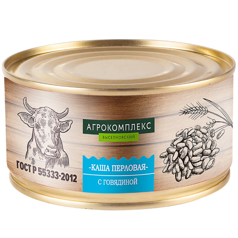 Каша перловая с говядиной 325гр
