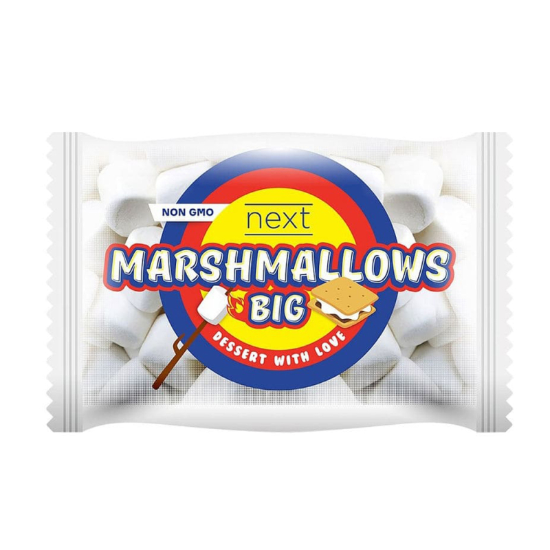 Зефир Marshmallows Big со вкусом ванили 200гр Сладкий снег