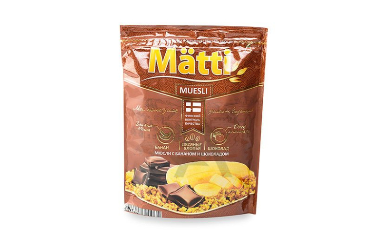 Мюсли Matti с бананом и шоколадом 250гр