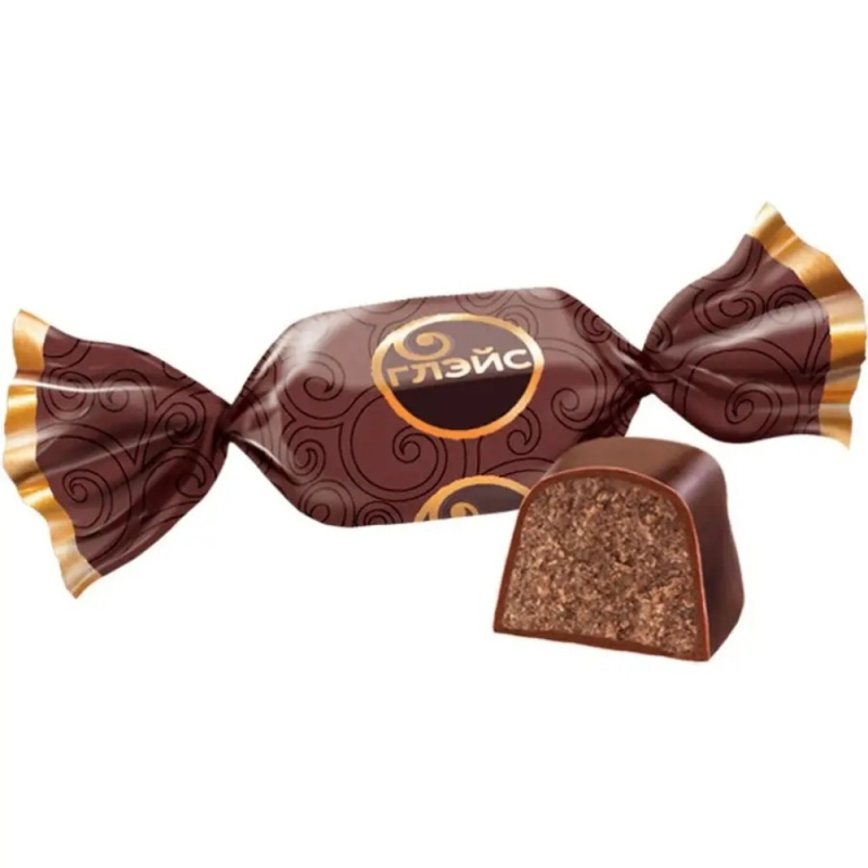 Конфеты Яшкино Глэйс с шоколадным вкусом б/уп