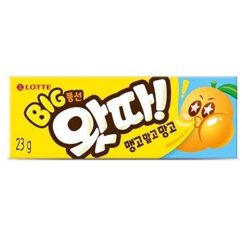 Резинка жевательная КОРЕЯ *  WHATTA MANGO, пластинки, 23г 1/16/144