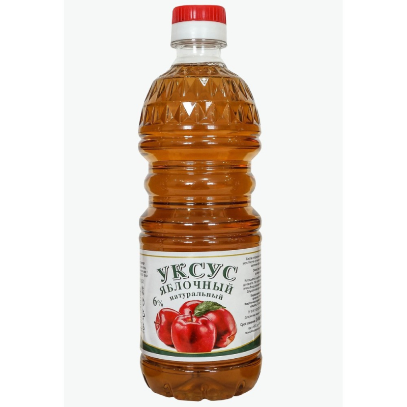 Уксус яблочный 6% 0,5л  Азов п/б