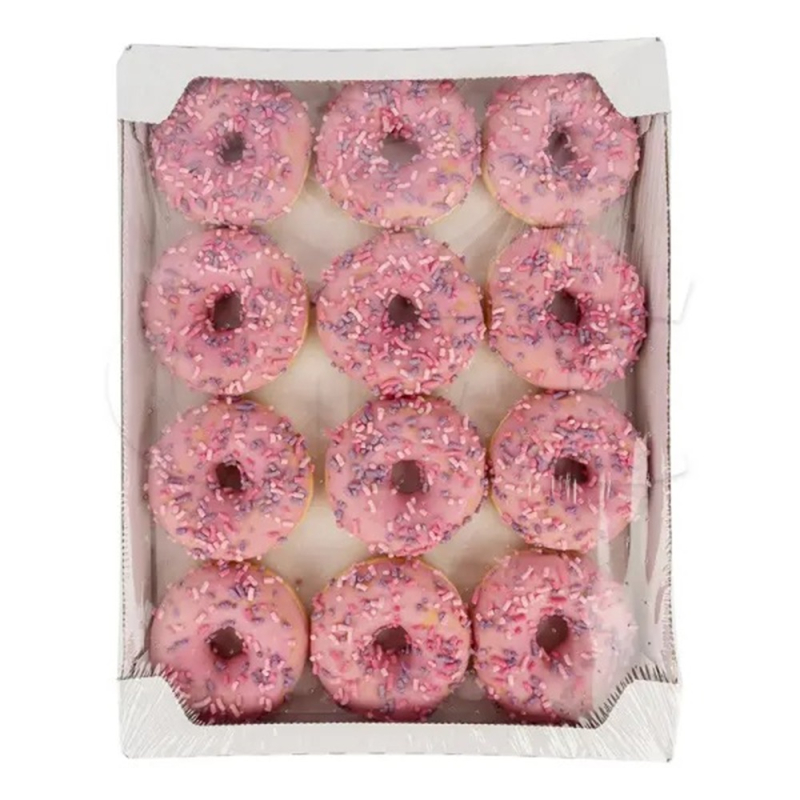 ДОНАТ начинка лесные ягоды покрытие розовая глазурь разноцветная посыпка 70 г (-F-), S (для Мантеры)