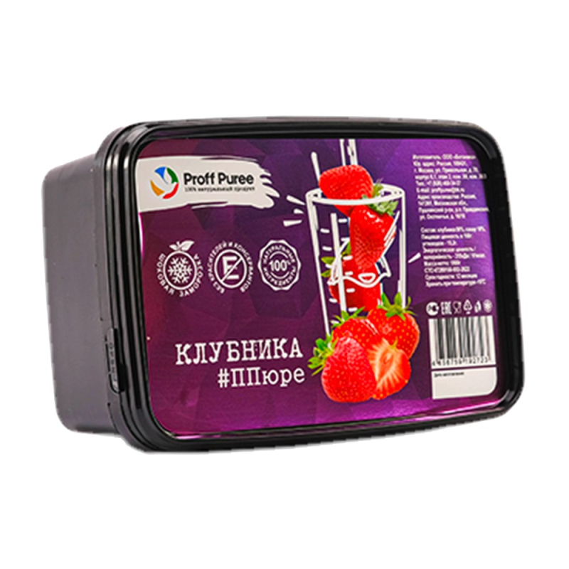 Proff Puree Клубника 1000 гр (для Мантеры)