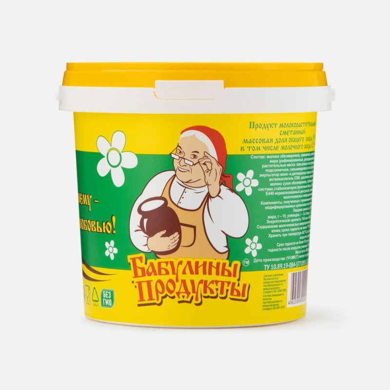 СМЕТАННЫЙ ПРОДУКТ 5 кг Бабулино ведерко (для Мантеры)