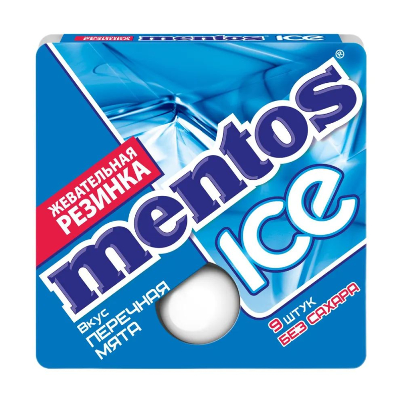 Жевательная резинка Mentos Ice перечная мята блистер 12,9 г