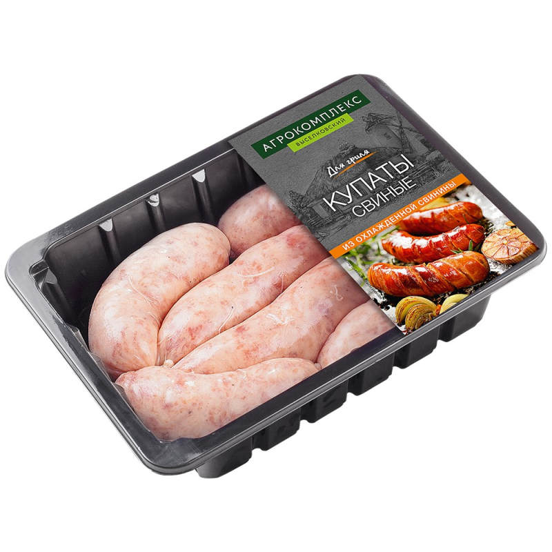 Купаты свиные охл. МГА 0,5кг п/ф мясные рубленые кат.В Агрокомплекс