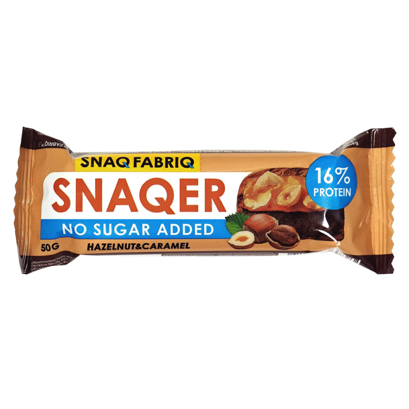 Батончик SNAQFABRIQ глаз. фундук и карамель 50г