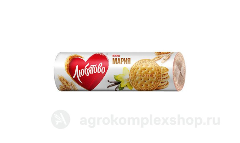 Печенье затяжное "Мария" традиционное" 156 гр ц/п (ТМ "Любятово")