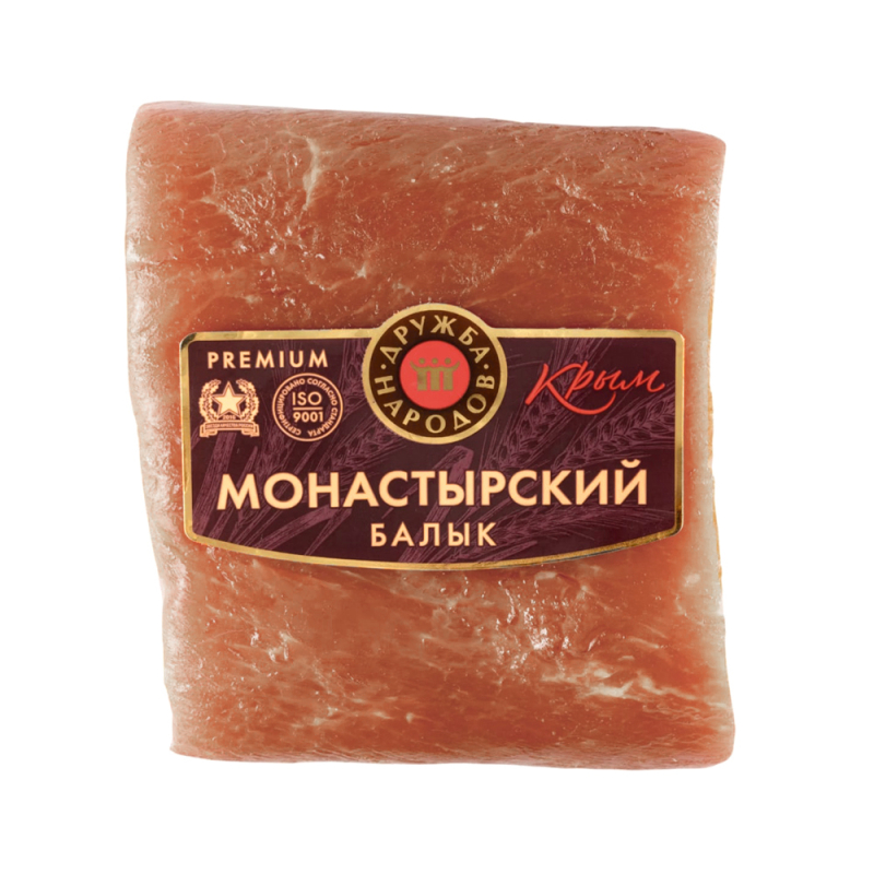Балык Монастырский свиной сырокопченый 1 кг Дружба Народов 