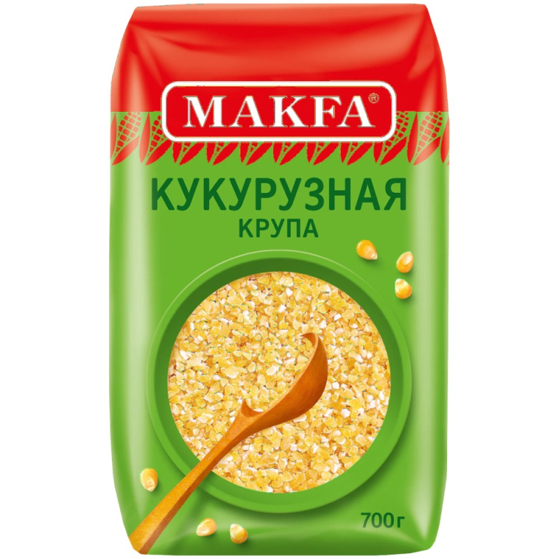 Крупа Кукурузная №4 Макфа 700гр м/уп (для Мантеры)