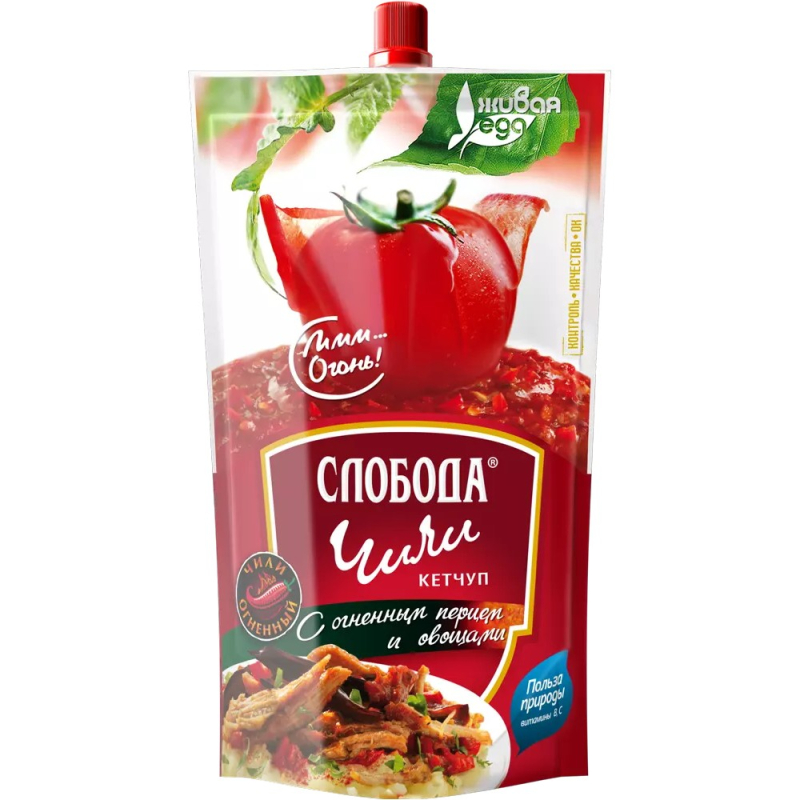 Кетчуп 320 гр Слобода Чили д/п