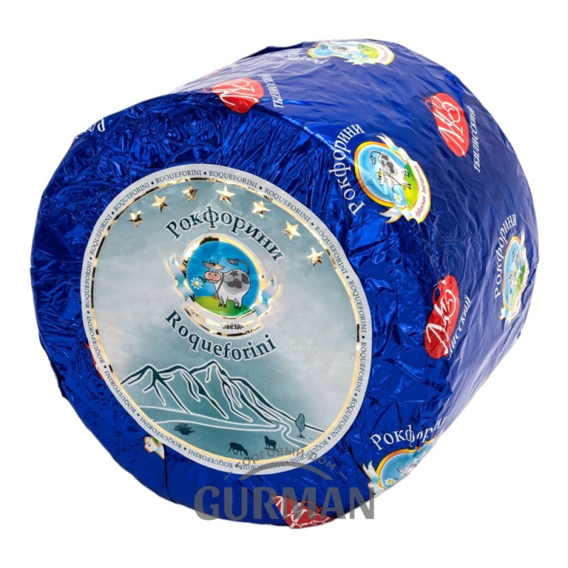 Сыр Рокфорини 50 % 1 кг "Кубанская звездочка"  (для Мантеры)