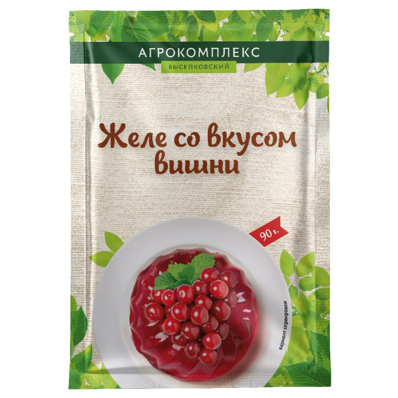 Желе со вкусом вишни Агрокомплекс 90гр