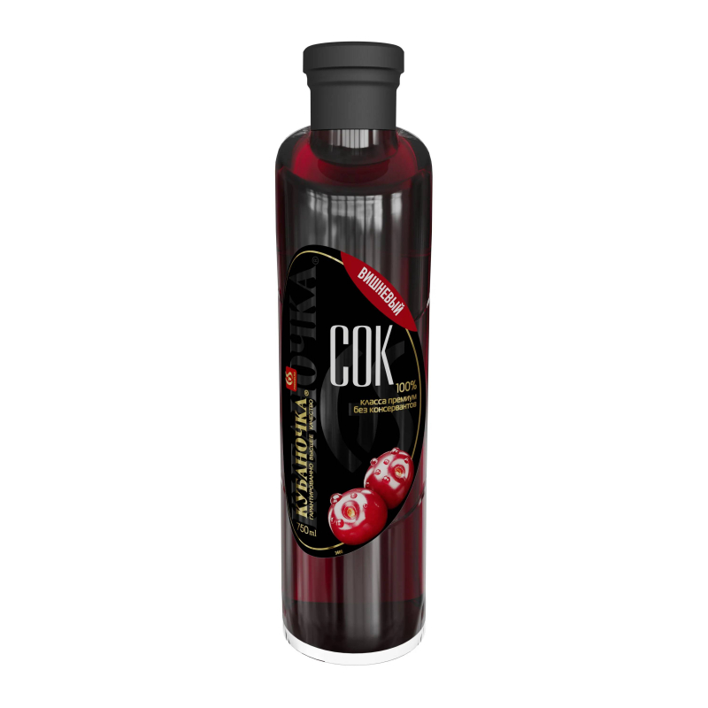 Сок 750 мл ТМ Кубаночка  вишневый ст/бут