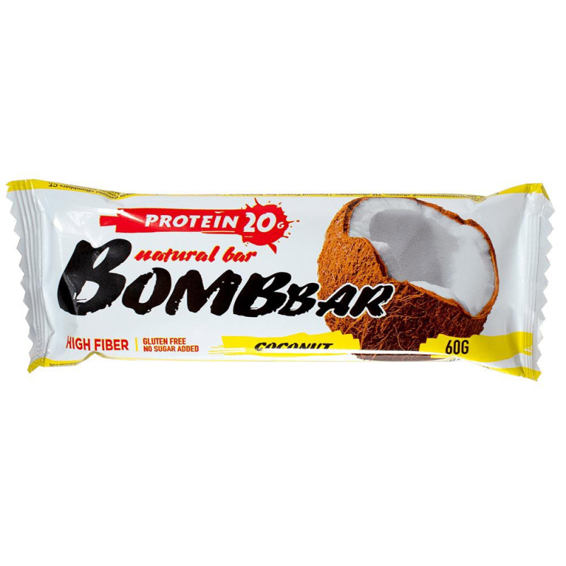 Батончик BOMBBAR протеин. кокос 60г