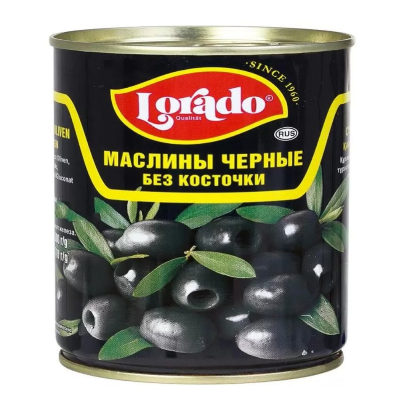 Маслины   ЛОРАДО черные б/к ж/б 3100мл*6шт (для Мантеры)