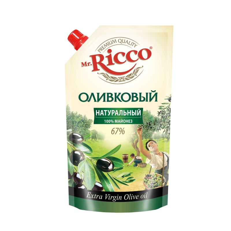 Майонез Mr.Ricco оливковый 67% 400гр