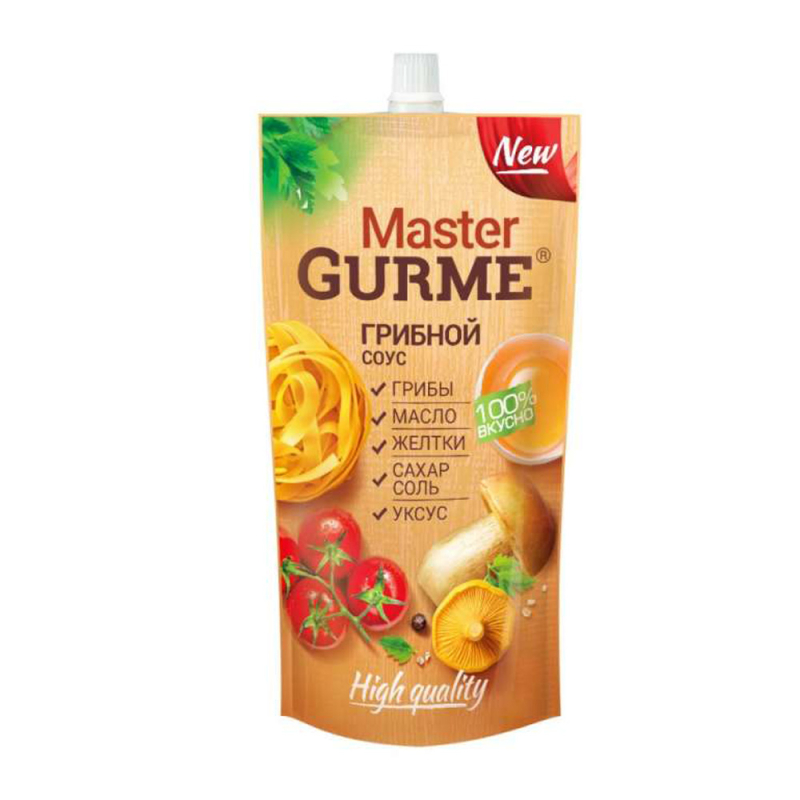 Соус на основе растительных масел "Master Gurme" Грибной с мдж 35%