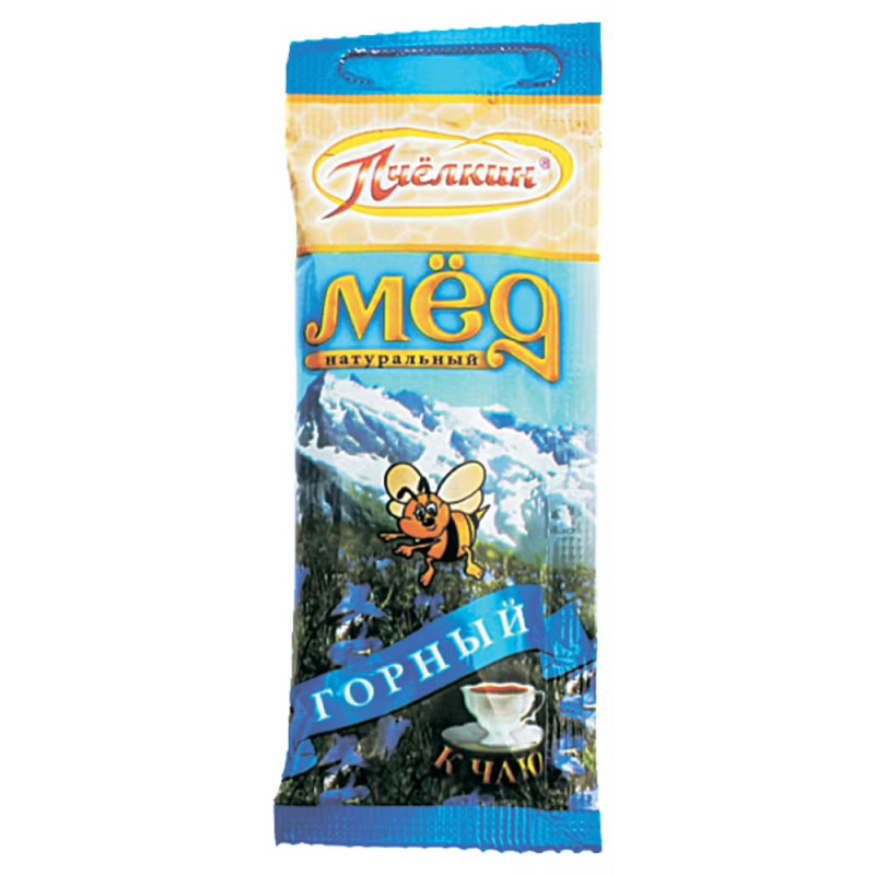 Мед цветочный Горный 18г Пчелкин