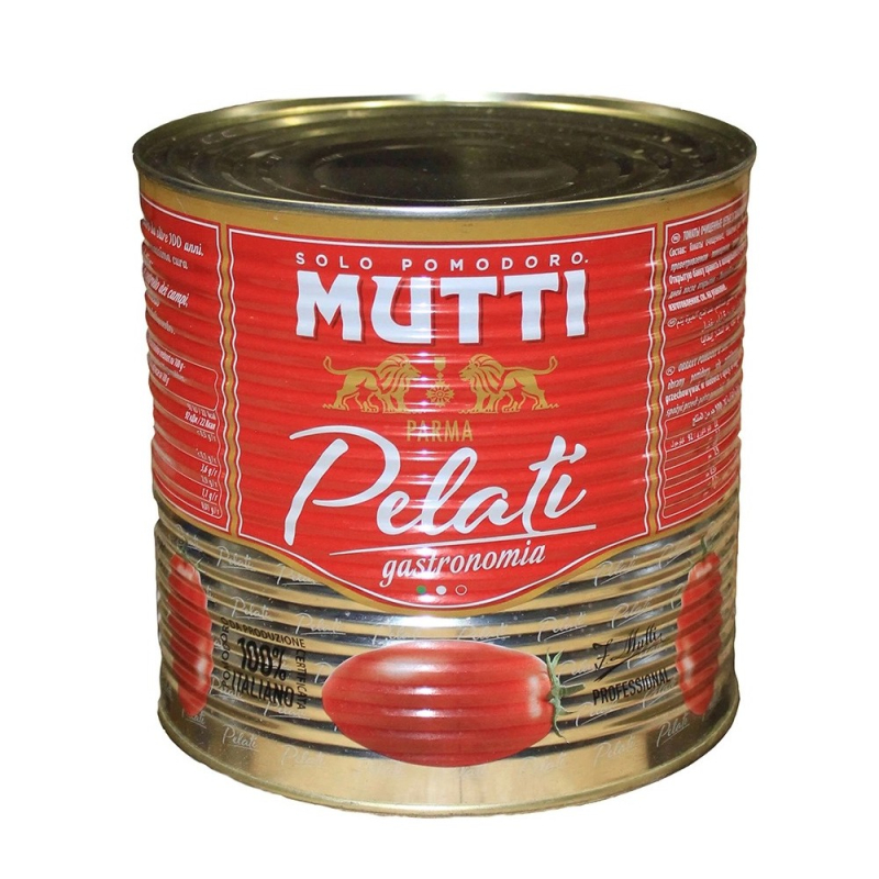 ТОМАТЫ МУТТИ/ПЕЛАТТИ Томаты очищен. целые в томат. соке Gastronomia "Мутти" (2,500 кг) (для Мантеры)