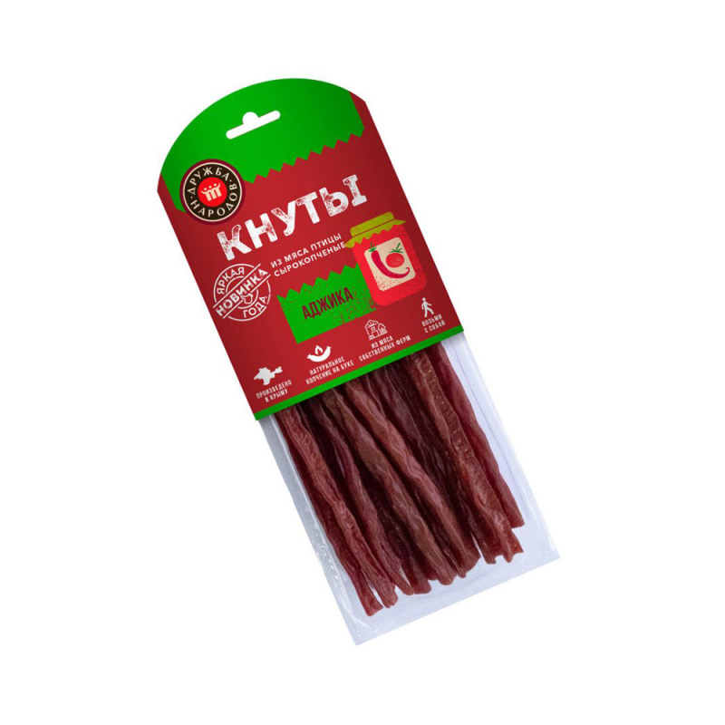 Кнуты из мяса птицы Дружба народов 80гр