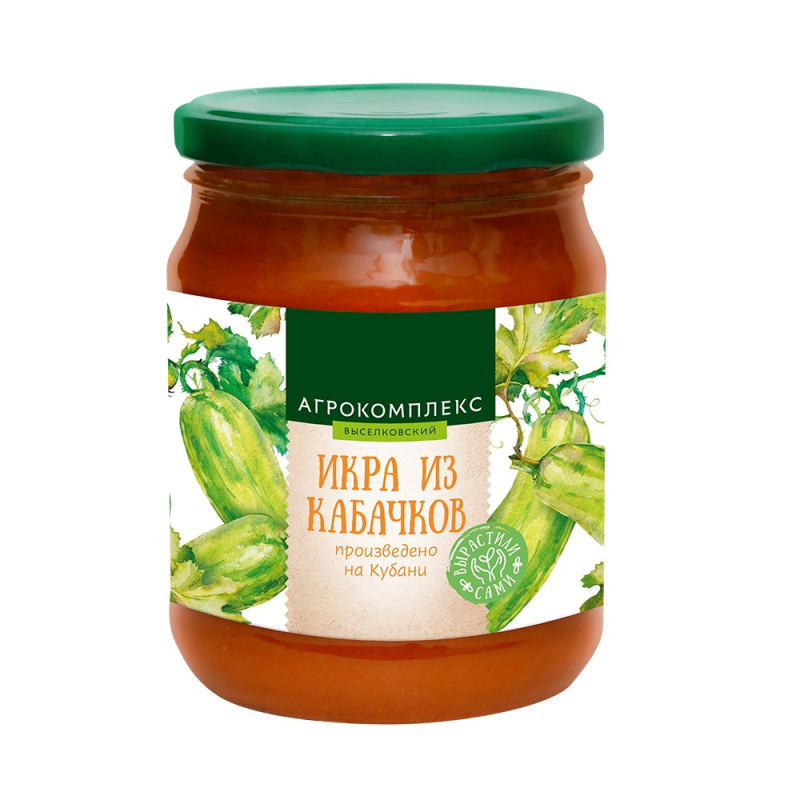 Икра из уваренных кабачков 500гр