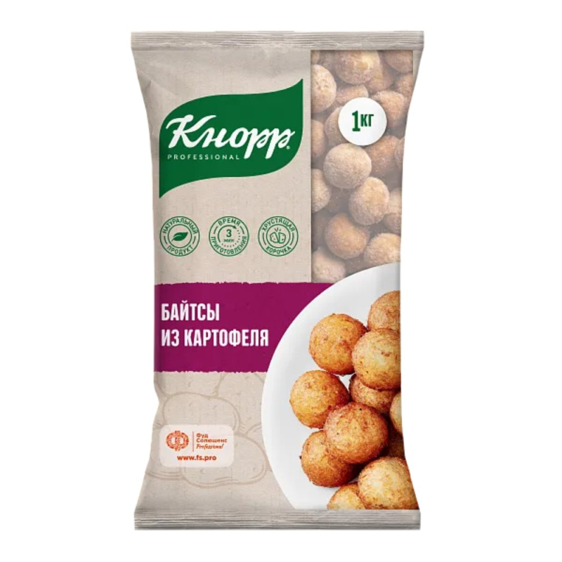 Байтсы ~ 10 г - 8 кг/кор (1 кг х 8 шт) Кнорр, Беларусь (для Мантеры)