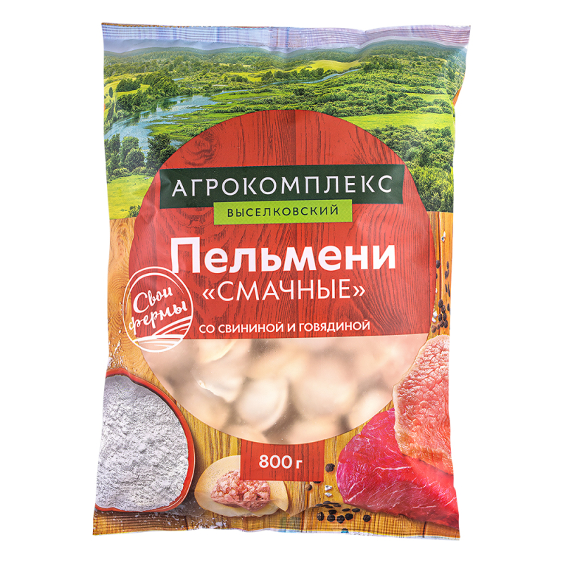 Пельмени Смачные замороженные Агрокомплекс 800гр