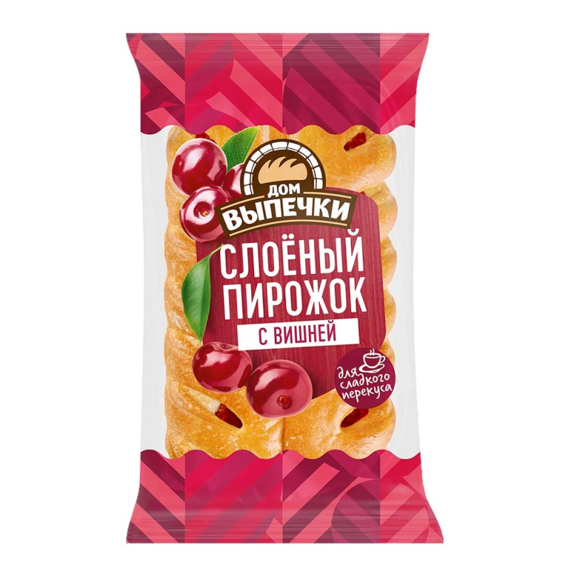 Слоёный пирожок вишня уп. 0.07 Ч Черёмушки