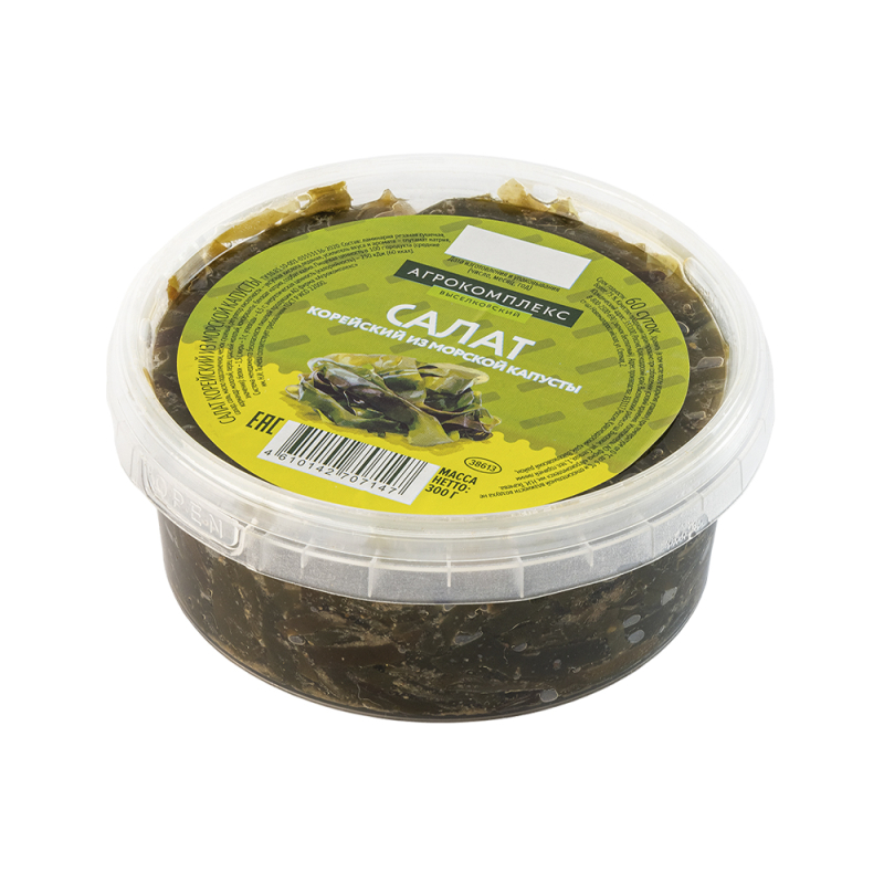 Салат корейский из морской капусты банка Агрокомплекс 300гр
