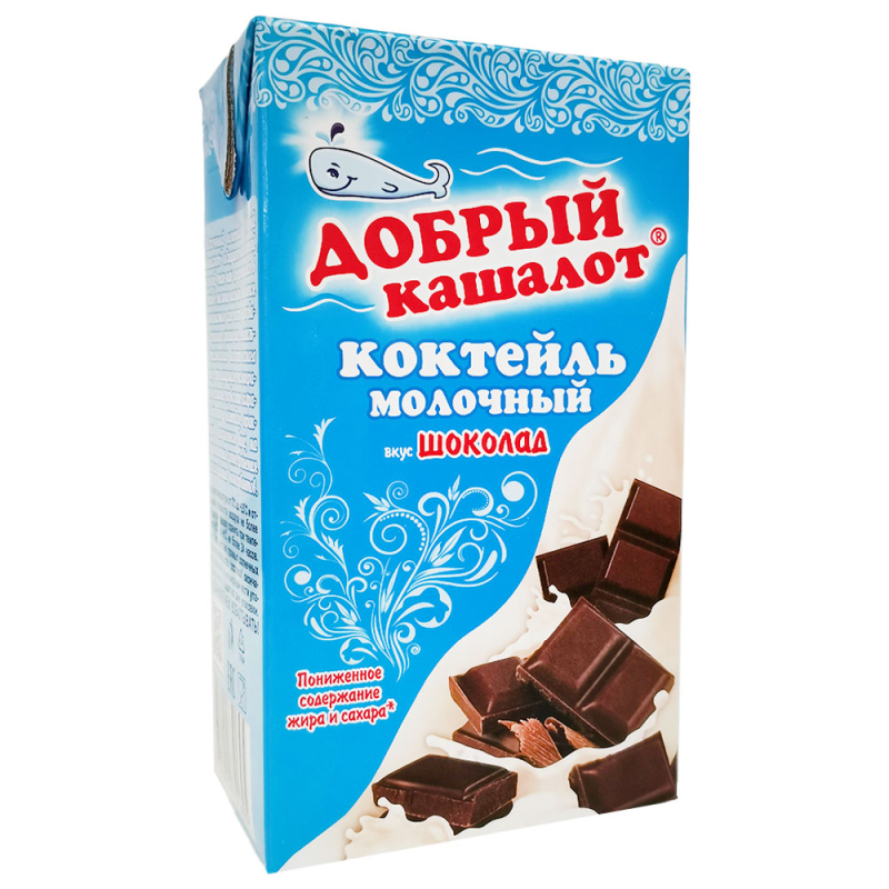 Коктейль молочный Добрый Кашалот шоколад 1% ТБА 1,0л