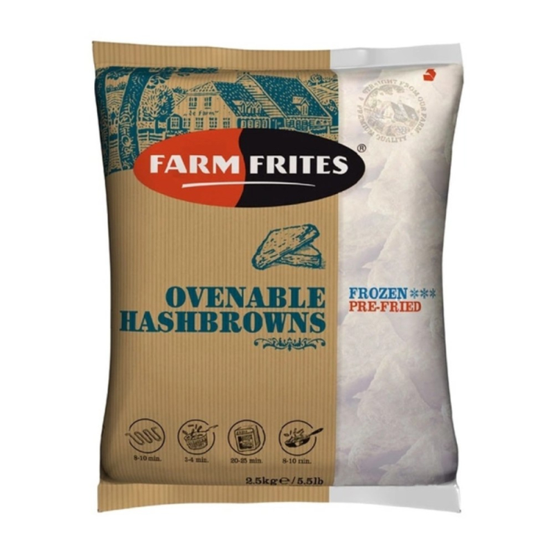 КАРТОФЕЛЬ Хэшбраун треугольные 4 шт х2,5 кг (для Мантеры)