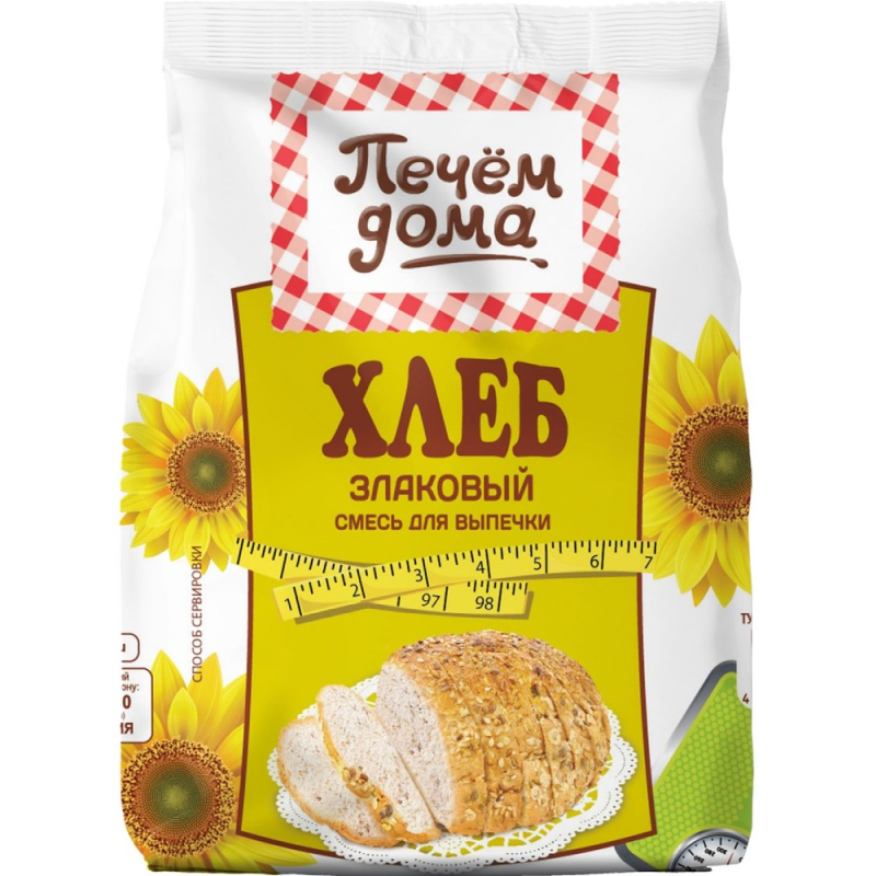 Хлеб 500 г Печем дома Злаковый м/уп