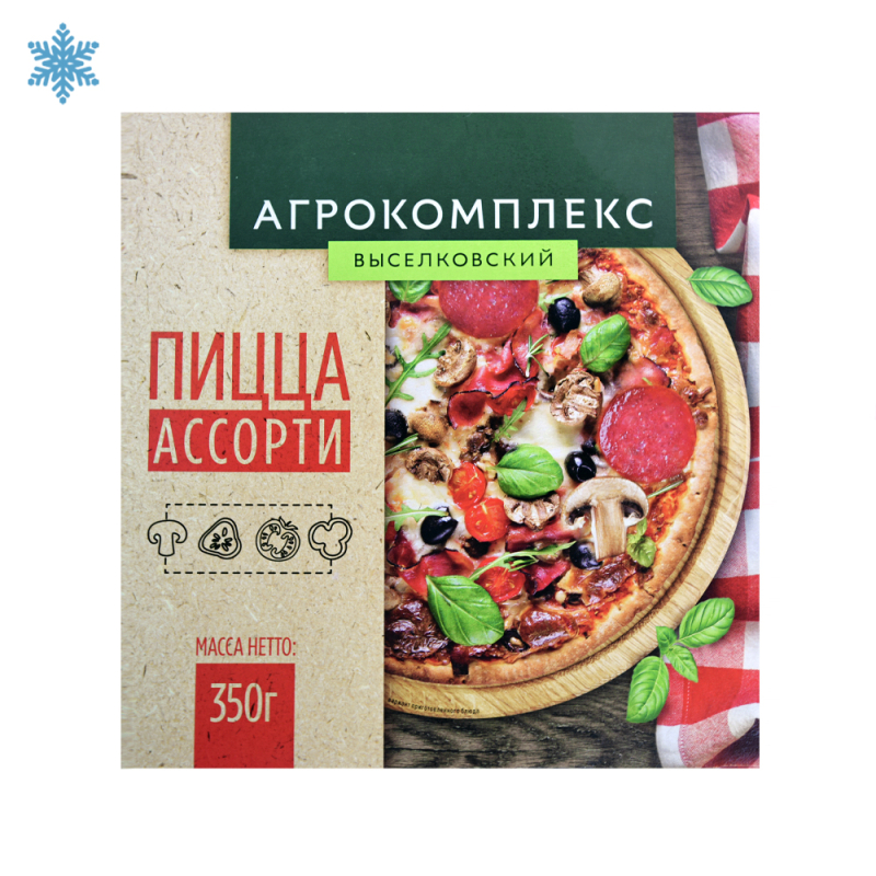 Пицца ассорти Агрокомплекс 350гр