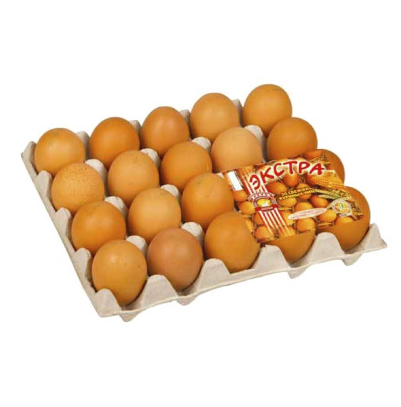 Яйцо куриное "Экстра" С-1 180шт(оранж. желток, кор.скорл.) Роскар (КОД 14146) (0°С)