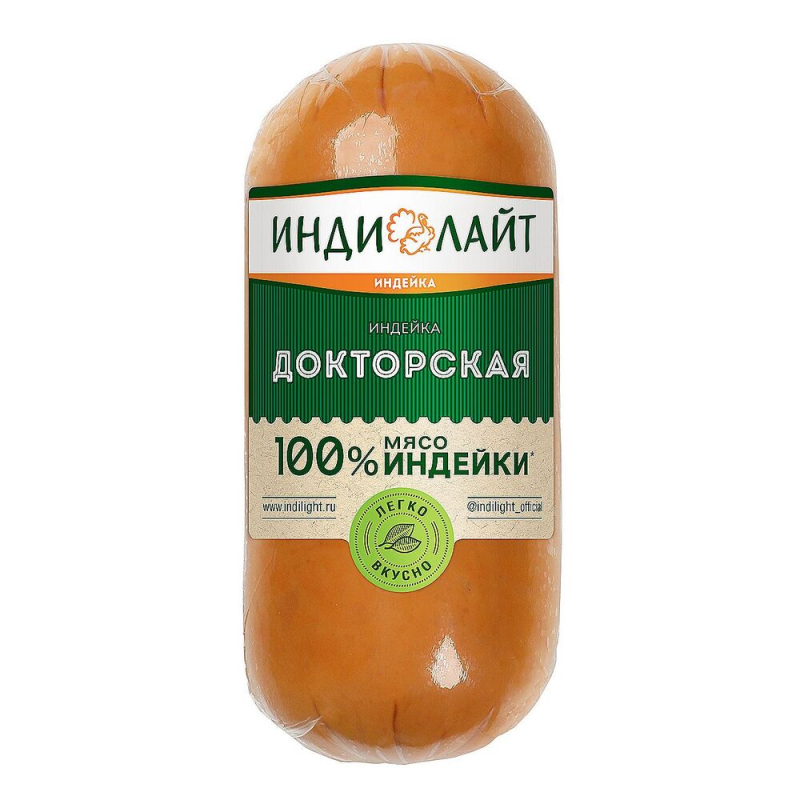 ДОКТОРСКАЯ КОЛБ.ИЗД.ВАР. ИЗ ИНДЕЙКИ  ТМ ИНДИЛАЙТ П/О 0,4 КГ