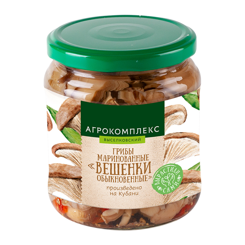 Вешенки обыкновенные грибы маринованные 440гр