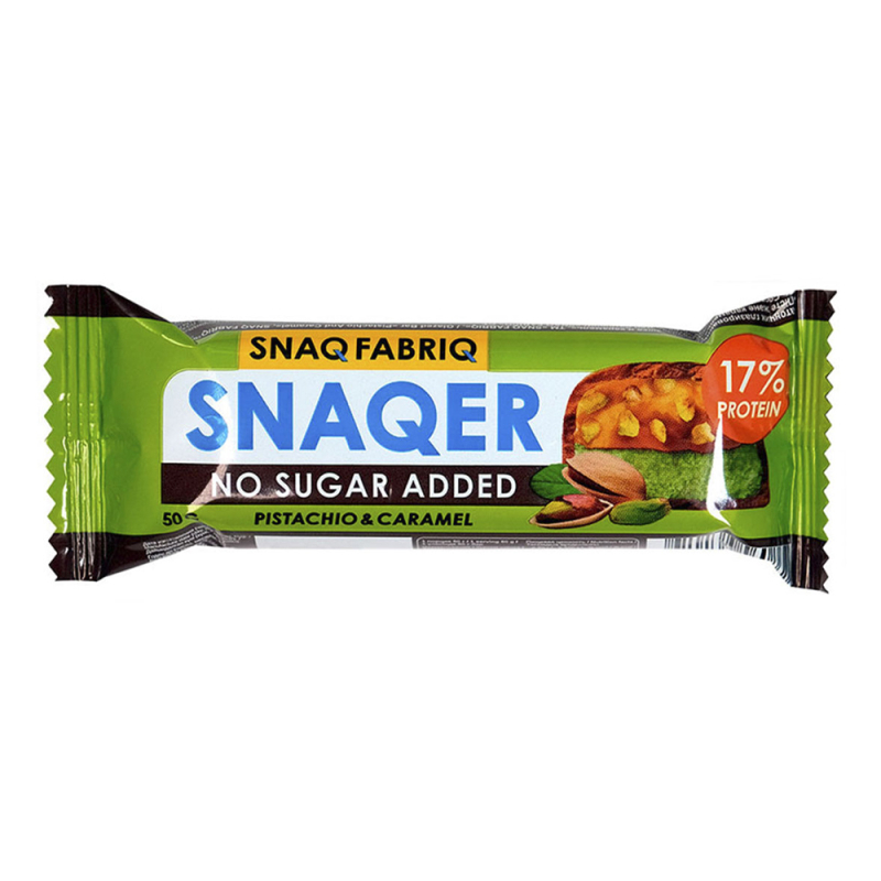 Батончик SNAQFABRIQ глаз. фисташка и карамель 50г