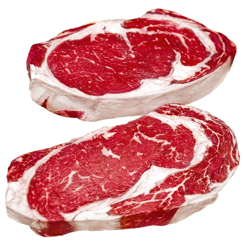 П/ф мясн.из высок.говядины порц.б\к кат.А Стейк Рибай "Ribeye steak"(Choice) зам.вак.уп.1кг Агрокомплекс