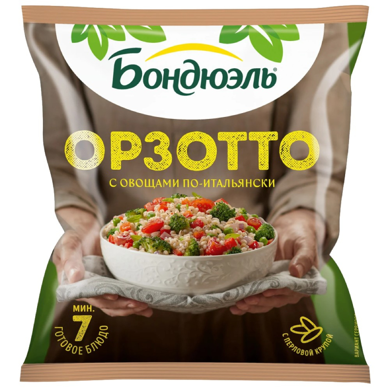 Замороженная смесь Бондюэль Орзотто с овощами по-итальянски 0,4 кг